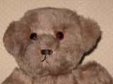 Vintage Germany OOAK Mohair Bear Leather Paws Glass Eyes 15 inch