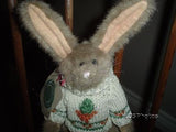 Boyds Bunny Rabbit Carrot Sweater 11 Inch Archive Collection 1995