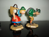 Vintage  NODDERS Alps Hikers Man and Woman Figures Innsbruck Tirol Austria RARE