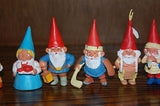 David the Gnome Rien Poortvliet BRB 1980s Spain Lot of 12 Rubber Gnomes Figures