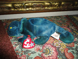 Ty Beanie Baby Rainbow Iguana Lizard 9 in Error Beanie Buddy Swing Tag Rare 1997