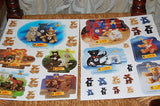 Steiff Bear RARE Collectibles Lot of Sticker Set Dominos Day Planners Notepad