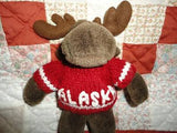 Arctic Circle Moose Brown Stuffed Plush Animal 9 Inch Anchorage Alaska