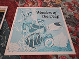 VTG 1954 View Master World of Science WONDERS OF THE DEEP 3 Reels with Case