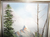 Original Oil Painting Landscape Signed MAILLET 87 Canadian Artist Framed 13x11