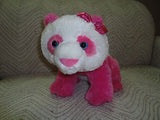 Aurora World PANDA BEAR Pink & White Soft Plush 12 inch Handmade Indonesia