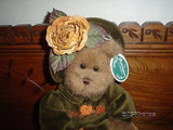 Bearington Autumn Harvest Girl Teddy Bear 14 Inch 1079 Velvet Pumpkin Dress