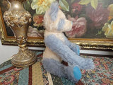 PANDA Effanbee Humpback Bear Essentials Blue Cream 100% Mohair 18in. Button/Tag