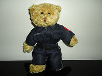 Police Hero Teddy Bear Brown Plush 8in. Full Uniform Retirees of Ontario Canada