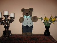 Vintage 70s German Dressed Bear 16 inch