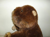 Intersave Calgary Canada JUMBO Stuffed Plush PAPA BEAVER with BABY 17 Inch