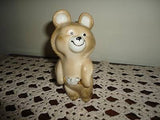 Misha Russian Olympic Bear Mascot Figurine Marked 43-60