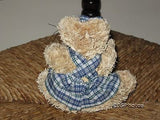 Old Vintage UK Girl Straw Mouse / Cat