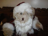 Avon Hat Box Teddies NICHOLAS Santa Claus Bear with Wooden Rocking Chair