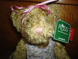 Russ Bears from Past Camille Girl w Purple Cotton Dress 10 inch
