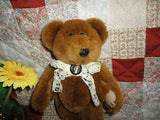 Ganz 1996 JOINTED BEAR CP2245 10 Inch Lace Ribbon & Tie