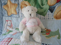 Creature Comforts Soft White Baby Bear I Was Born at Guelph General Hospital