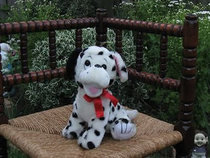 Vintage Dutch Sitting Dalmatian Dog Plush CUTE !