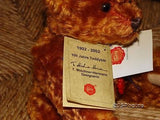 Hermann Original Sokrates Bear Mohair Ltd 279 3000 100 Year of Teddy Bears 2002