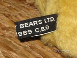 Canterbury Bears Uk Vintage 1989 Bear