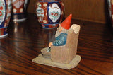 Rien Poortvliet Classic David the Gnome Statue Bill in Chair