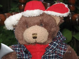 Louis Canadian Lumberjack Bear with Axe - Handmade