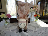 Antique Merrythought Mohair Pablo Donkey Holt Renfrew 19 Inch 1960s