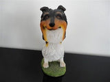 Swibco Illinois Bobble Head Sitting COLLIE DOG 7 inch Resin BHD-33