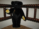 Dean's Rag Book UK Black Mohair Nightfall Teddy Bear 2000 Limited Edition