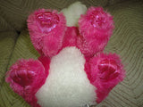 Aurora World PANDA BEAR Pink & White Soft Plush 12 inch Handmade Indonesia