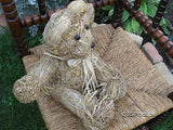 Vintage UK 1970's Handmade Straw Bear