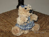 Old Vintage UK Girl Straw Mouse / Cat