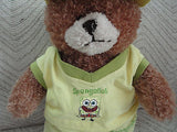 Spongebob Squarepants Teddy Bear Authentic Licensed Complete Outfit 13 inch 2006