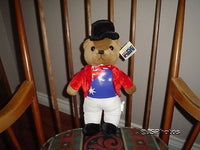 Toy Connection Australia International Flag Teddy Bear Brown 16 inch Nanco