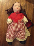 Antique 1920s Felt Doll 16 inch Painted Face Original Clothing Knitting Needles