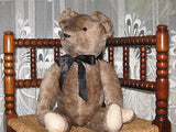 Antique 1930s German Brown Mohair Teddy Bear 20.5 inch 52 cm Stunning