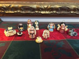 Miniature Dough Clay NATIVITY SET Jesus Joseph Mary 11 Handmade Figurines OOAK