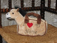 Kids Globe Plush Holland I LOVE MY HORSE Stuffed Toy in Carry Case Bag