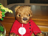 Gund GARRETT 95101 Mohair LE Brown Bear 7 Inch 1999