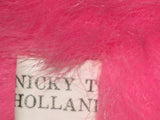 Vintage Nicky Toy Holland Pink Teddy Bear