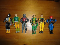 GI Joe Action Figures Mixed Lot 6 Men Hasbro 3.5 inch Assorted Characters Y