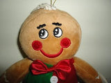 Christmas Gingerbread Man Velvet Stuffed Plush Doll 9 inch