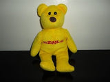 DHL Logo Yellow Teddy Bear Collectible Plush Toy 8 inch
