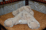 Toys Amsterdam NL Soft Laying Plush Bear Beige White 12 Inch