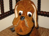 Merrythought UK 1970's Vintage PLUTO DOG Wood fiber Filled 14 Inch