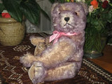 Hermann Germany Bear 1989 Ltd Ed. Lilly Lilac Tipped Long Mohair Growler 16 inch