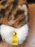 Steiff Vintage 1977 Patchy Young Leopard 6320/30 Button Tag 25 Inch  Laying