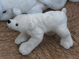 German Lot of 2 Soft Polar Bears