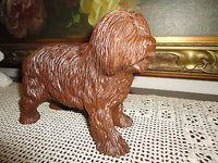 SHEEPDOG Heavy Resin Carved Statue Figurine 7 x 5.5 inch