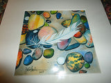 Famous Canadian Montreal Born Artist Julie Boulianne Print w Template 5x5" 2003
